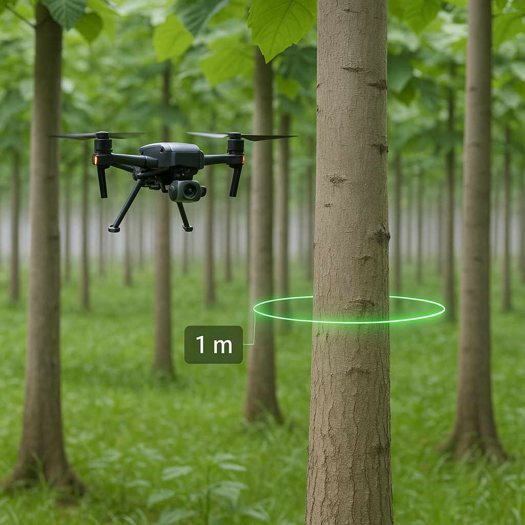 Intelligente Drohnentechnologie für nachhaltige Forstwirtschaft und Präzisionspf